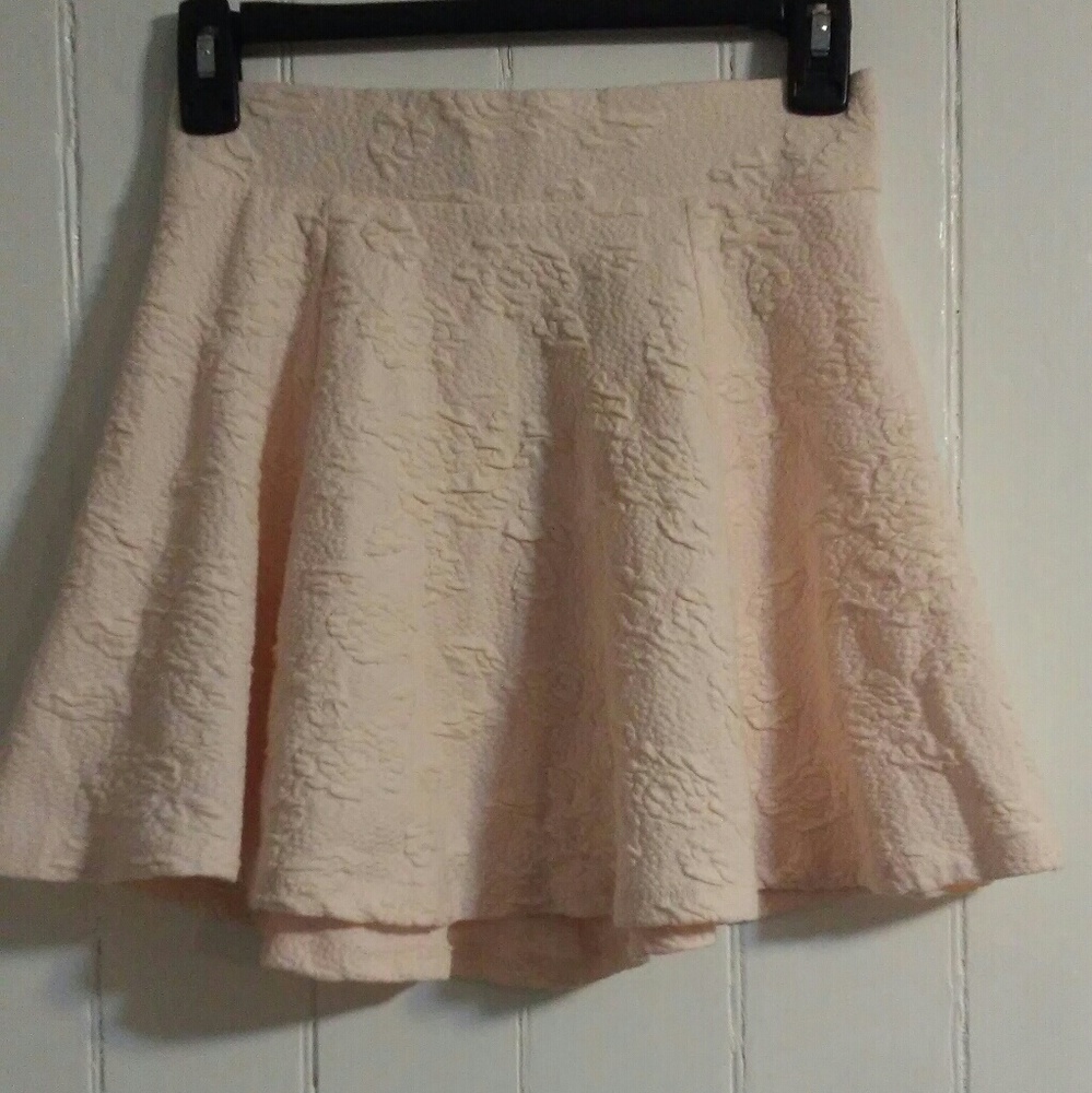 Pink floral skirt